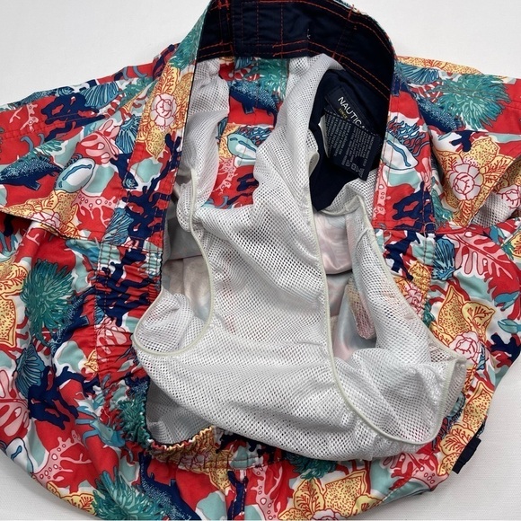 Nautica Swim Trunks Beach Vacation Resort Pool Summer Nautical Tropical Coastal - Picture 15 of 16
